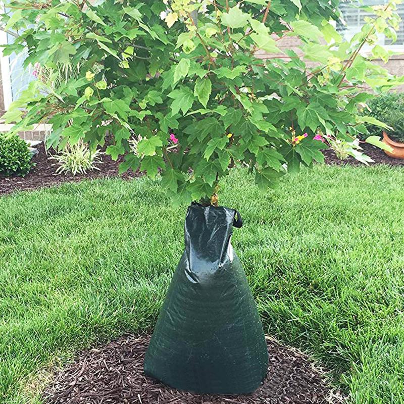 Мешок для капельного полива на 20 галлонов, предотвращение засухи деревьев, полив деревьев, полиэтиленовый тканый мешок, устройство для замачивания деревьев