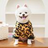 Комбинезоны для домашних собак Мягкая теплая флисовая одежда для собак Домашний щенок Кошка Леопардовый принт Четырехлапая одежда для собак Костюм чихуахуа Пальто