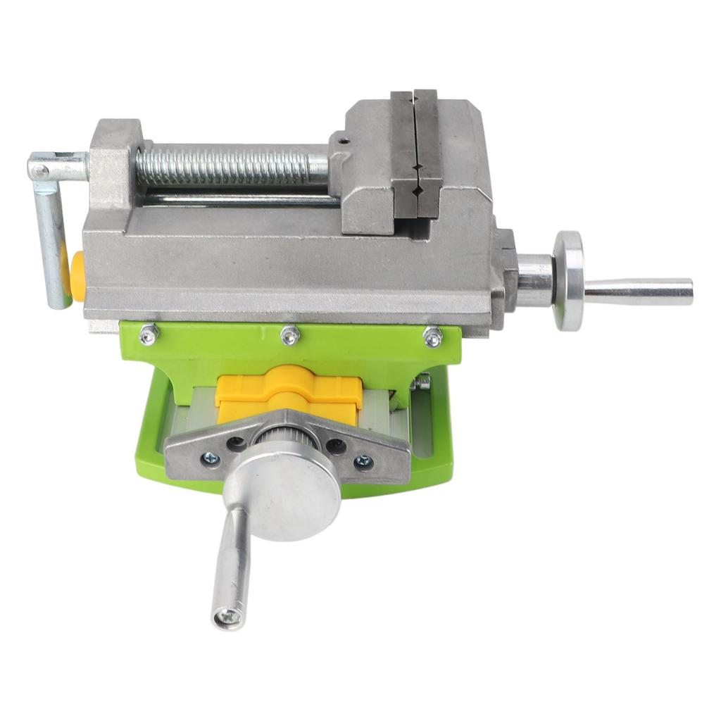 3-дюймовые тиски для сверлильного станка с 2-сторонним движением, крестообразные плоские тиски из алюминиевого сплава для сверления на верстаке