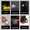 Mini LED Flashlight COB Work Lamp Torch USB Rechargeable Portable Keychain Light Emergency Magnet Base Camping Fishing Lantern