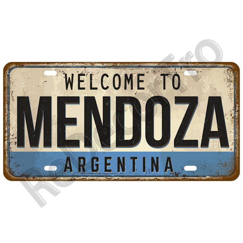 Vintage Tin Sign For Bar Pub Man Cave Club Wall Decoration California TinPlates Plate Plaque Madrid Paris Decor City Metal Sign