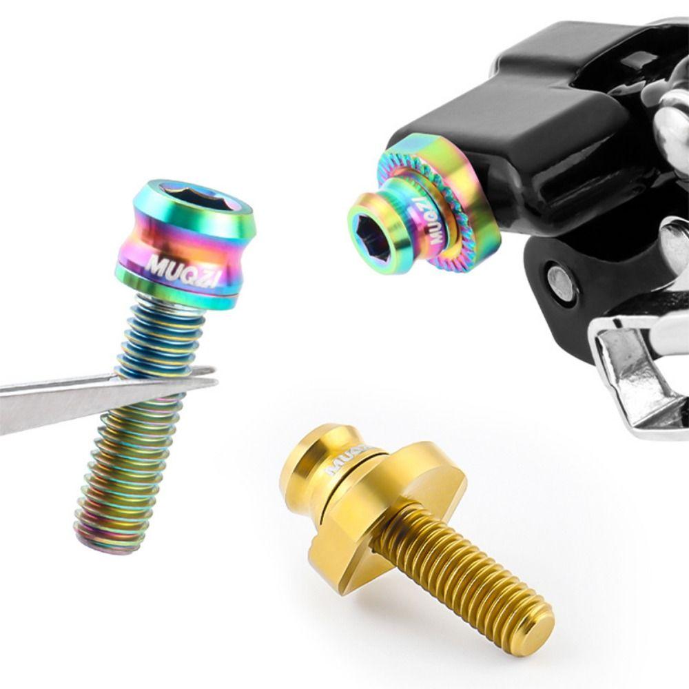 Arc-shaped Bike Frame Fixing Screws Titanium Zinc Zinc Alloy Bicycle Fixing Screw Gasket MTB Bike