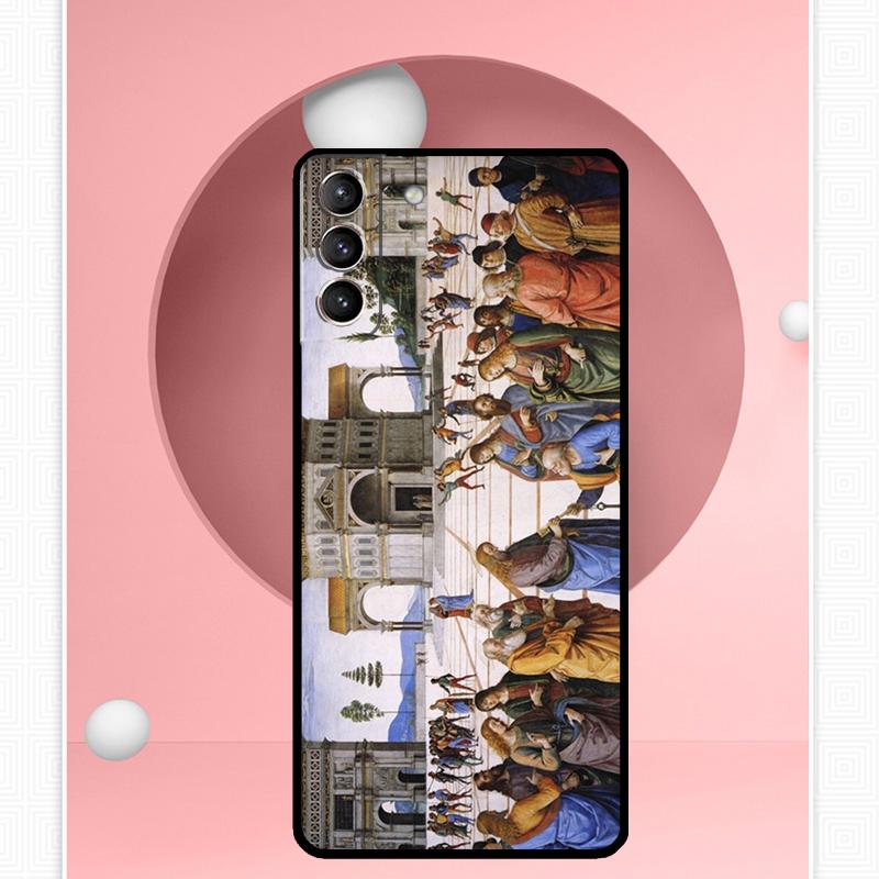 Кейс-краска в стиле Ренессанс для Samsung Galaxy S25 Ultra S20 S21 S22 S23 S24 Plus S9 S10 S24 FE S25 FE Чехол Funda