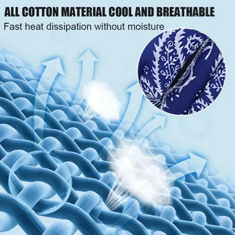Multifunctional Summer Cooling Scarves Neck Wrap Headband Cooling Bandana Scarf Cold Towel Unisex Printed Soaked Tie Around Neck