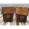 Leather Side 2 Bags Pouch Saddlebags Panniers New Motorcycle 2 Pcs Side Pouch