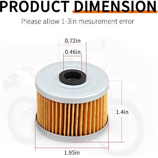 Oil Filter & Spring O-Ring For Honda Fourtrax Sportrax TRX 250 300 400 XR XL NX 250 350 400 500 600 650 1985-2024