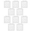 10Pcs Layering Stencils 14x12.8cm Reusable Hollow PET Painting Embossing Templates S137