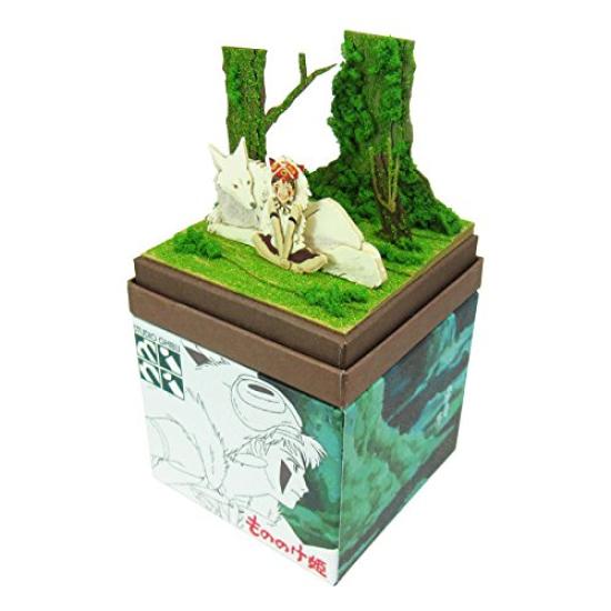 Гигантские кресла-мешки Sankei Studio Ghibli Mini Принцесса Мононоке Сан и дикая собака Бумажная поделка Немасштабная MP07-45