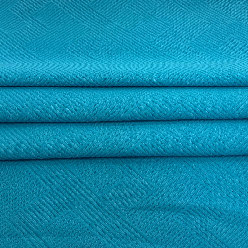 300g Spot Cotton Jacquard Air Layer Knit Fabric for Jackets, Dresses, Suits, and Trousers