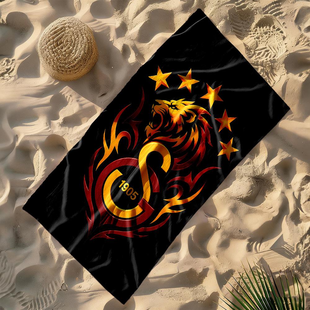 Galatasaray Lion Pride soft beach towel lightweight Couple beach towel, family beach towel set Outdoor Accessory