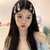 3/24 шт. серебряные заколки для волос Y2k для женщин, элегантные металлические заколки-уточки для девочек, заколки для волос с боковой челкой, заколки для волос для девочек, аксессуары для волос