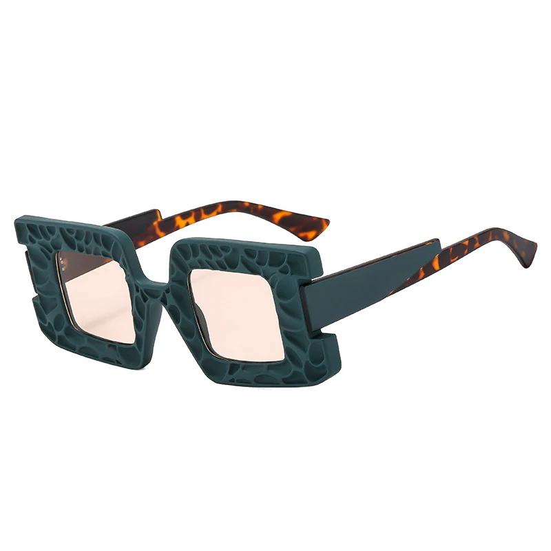 SHAUNA модные уникальные двухцветные квадратные женские солнцезащитные очки оттенка UV400 ретро трендовые мужские солнцезащитные очки с градиентом цвета шампанского