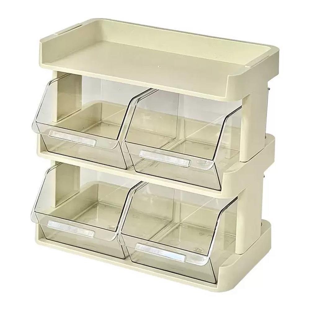 Multi-layers Storage Drawer Rack Multifunction Space Saving Display Storage Box Eco-friendly Material Transparent