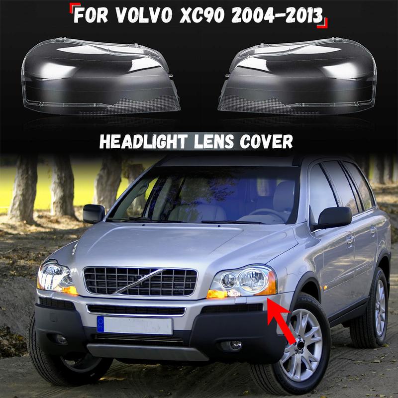 Крышка передней фары для Volvo XC90 2004-2013 Прозрачный корпус фары Прозрачный абажур Автоаксессуары