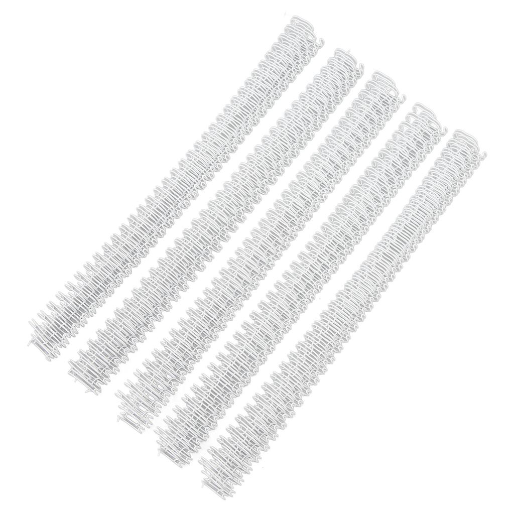 100Pcs Double Wire Binding Spine 60 Sheet Capacity 3:1 Pitch 34 9.5mm Diameter Set Kit for Paper