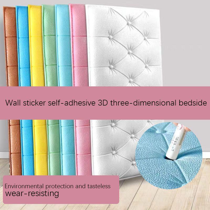 Sticker Waterproof Wall Foam Self Adhesive For Living Room Children Bedroom