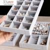Fashion Portable Velvet Jewelry Ring Jewelry Display Organizer Box Tray Holder Earring Jewelry Storage Case Showcase