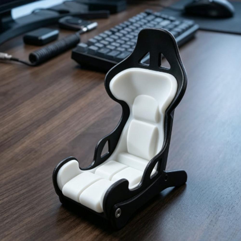 Новинка Держатель для телефона в виде гоночного сиденья 3D-печатный стенд для демонстрации фотографий и карт на приборной панели автомобиля