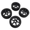 4pcs 1 7 1 8 RC Rally Car Tires Wheel Rims Sturdy Plastic Fashionable 17mm RC Rally Racing Tyres Replacement for ARRMA