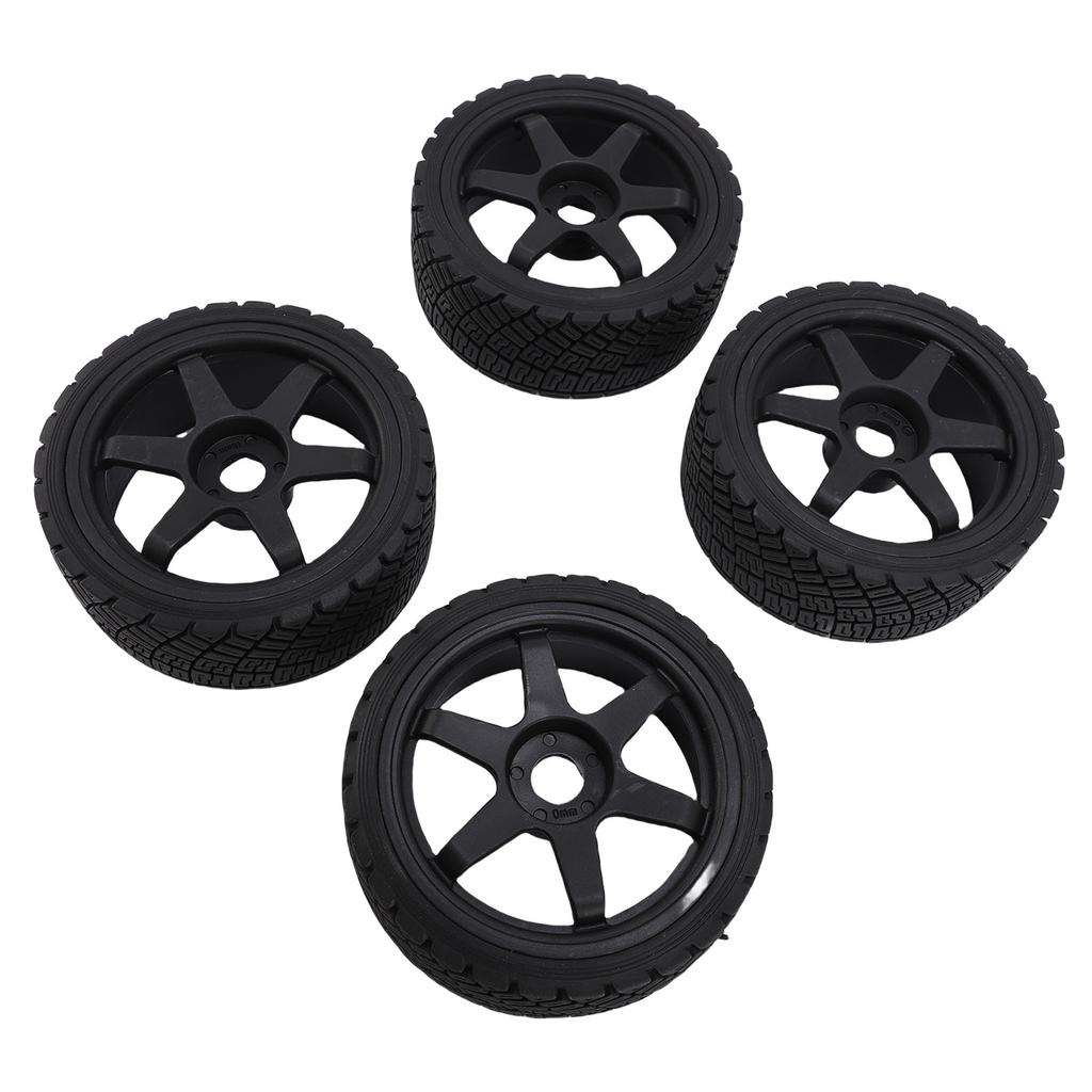 4pcs 1 7 1 8 RC Rally Car Tires Wheel Rims Sturdy Plastic Fashionable 17mm RC Rally Racing Tyres Replacement for ARRMA