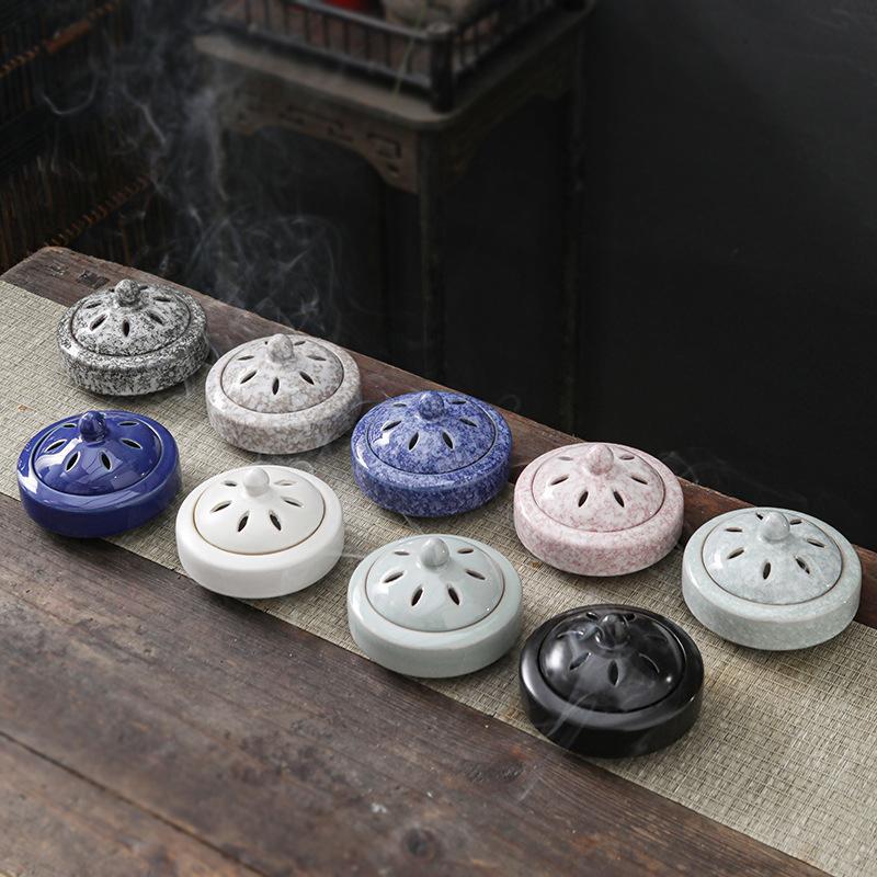 1 шт. Перегородчатая аромалампа Дзен Аромапечь Ретро Аромадиффузор Винтажная масляная горелка Элегантная