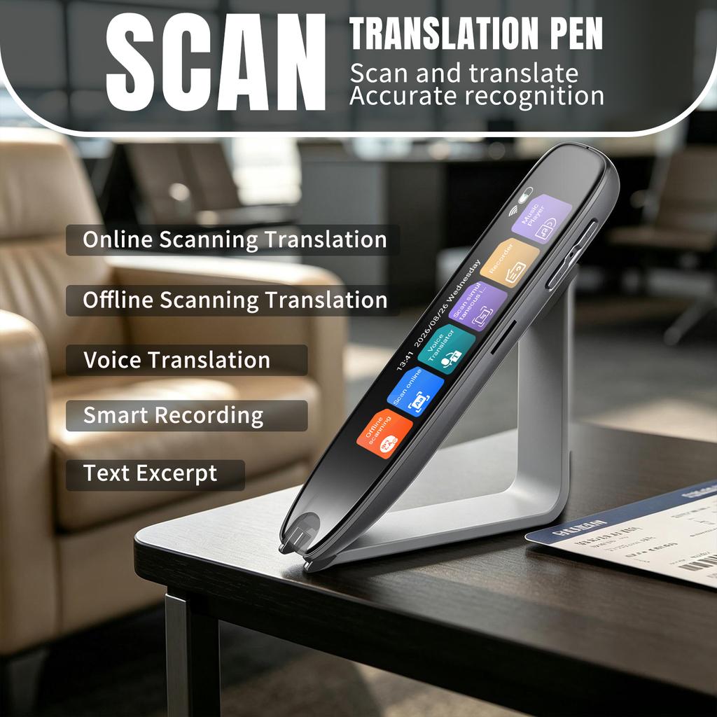 Translation Pen Reading Pen for Dyslexia 142 Translator Pen Language Translator Device Pen Language Pen Scan To Text Scanner WIFI Smart Reading Pen