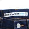 Неиспользованные Прямые джинсы SAINT LAURENT W29 Индиго ДЖИНСЫ Застежка на пуговицах Мужские Б/У