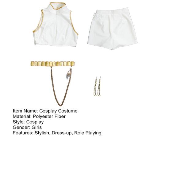 Girls Demon Hunters Costume Halloween Pop Singer Cosplay Outfits Full Set for Stage Performance Halloween Party