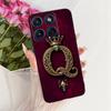 Модный Чехол-Буквы Корона Для Motorola Edge 70 / Moto X70 Air 5G Мягкая Черная Силиконовая Задняя Крышка Для Чехлов Телефона Motorola Edge70