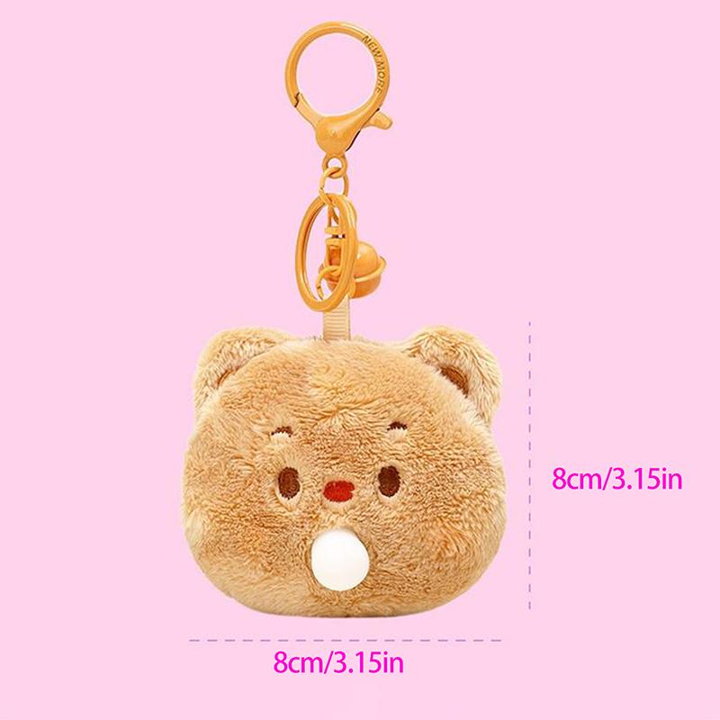 Милый медведь-масло, выдавливающий мыльные пузыри, плюшевая игрушка, кукла, брелок, рюкзак, подвеска, мягкий, набитый кремом, брелок, аксессуары, подарки
