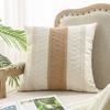 2 Pcs Throw Pillowcase Bohemian Style Color Matching Square Shape Bedroom Living Room Sofa Decoration Pillowcase Pillow Cover