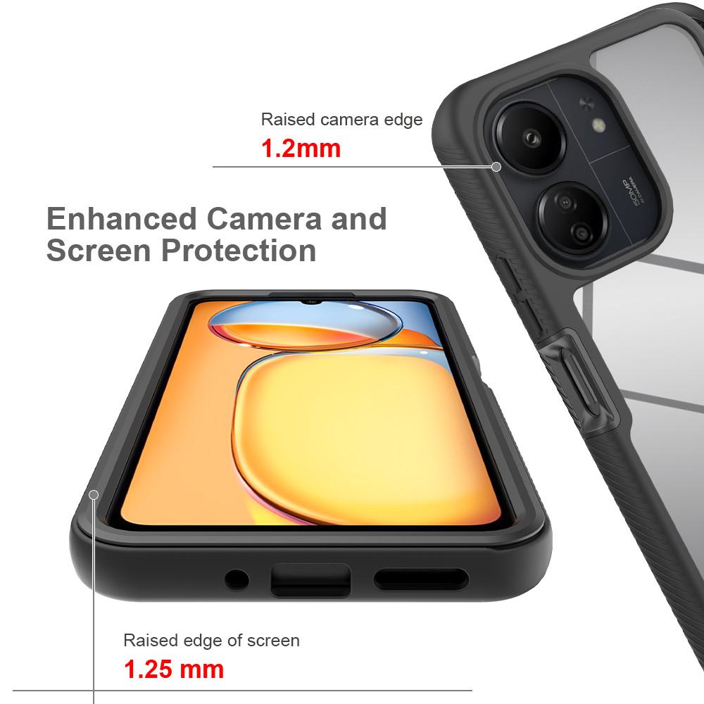 2 в 1 роскошный противоударный чехол для Poco X6 5G 2024 Crystal Cover Hard Back Capa Funda Xiaomi Mi Poco C65 Case Phone PocoX6 X 6 C 65 Bumper Etui