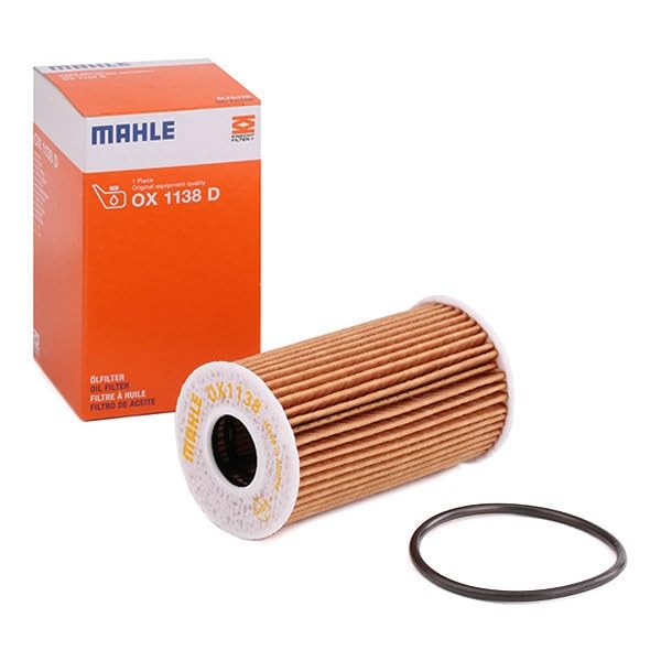Mahle Oil Filter for Jaguar and Land Rover, 57mm Outer Diameter, 24mm Inner Diameter, 100mm Height, OX 1138D