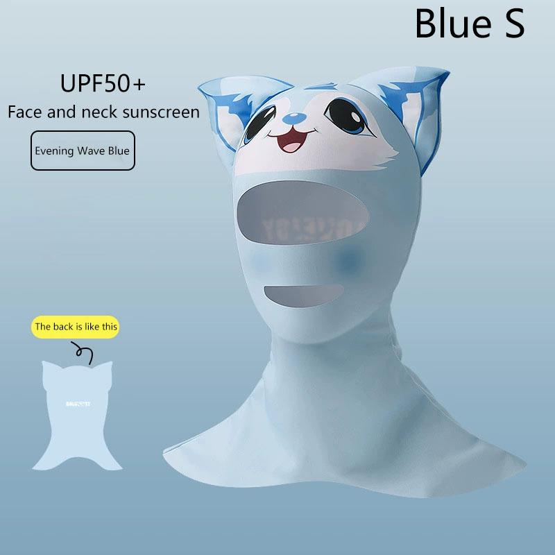 Плавание Дайвинг Facekini УФ-защита от солнца Полнолицевая маска Голова Шея Покрытие Лица Эластичная Шапочка Для Плавания Дайвинг Водные Виды Спорта Одежда