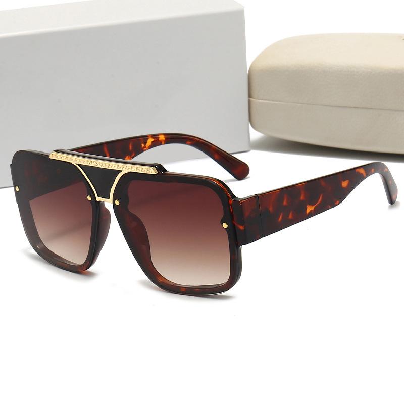 Trend Women Oversized Pilot Sunglasses Men Designer Eyeglasses Vintage Big Frame Eyewear Punk Driving Shade UV400