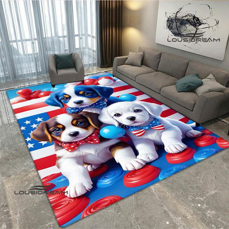 3D Cute dog printed carpet kitchen mats Non -slip carpet outdoor carpets area rug bedroom decor pink room decor birthday gift