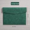 A4 Waterproof Business Leather Document Bag, Thickened File & Contract Holder, Customizable with Logo
