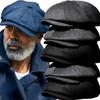 New Classic Hat for Men Caps Vintage Vintage Tweed Beret Hat Flat Peaked Cap Street Hats for Women Men