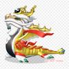 Dragon Mania Legends Taiyi Zhenren Taiyi Zhenren Drago Iron On Heat Transfer Printing Vinyl Patches Sticker for Clothes DIY Appliques Washable Patches