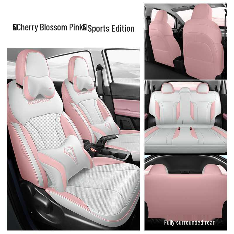 Geometry E Universal Leather Car Seat Covers - Full Coverage, All-Season