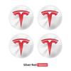 Автомобильная наклейка Tesla 4 шт. 56 мм Центральный колпачок ступицы Логотип Высококачественная наклейка для Tesla Model 3 Y S X Персонализированная наклейка-эмблема Автомобиль