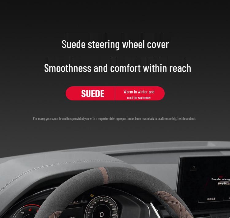 Steering Wheel Cover for Honda Accord: Compatible with 7th to 11th Generations, Winter Flocking Design
