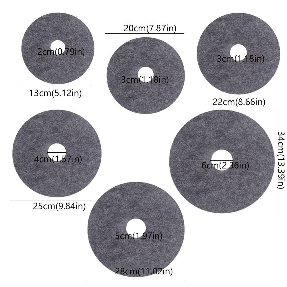 20pcs Degradable Round Weeds Barrier Mats Ecological Grass Mat For Garden Tree Protection