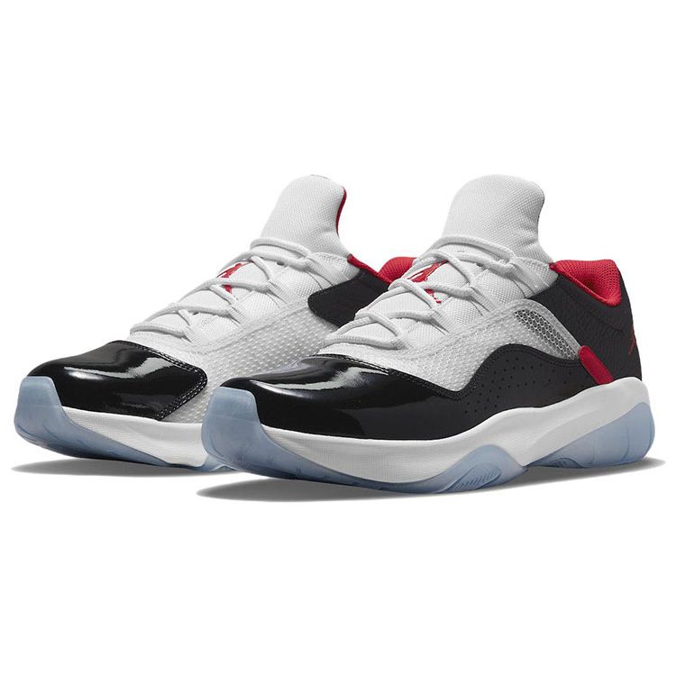 Air Jordan 11 CMFT Low White Black University Red Мужские кроссовки DO0613-160