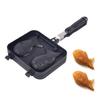 Taiyaki Maker, Stovetop Type, Home Use, Non-Stick, Induction Compatible, Fish Grill Mold, Aluminum Alloy, Cake, Double-Sided Waffle Maker, Cartoon Two