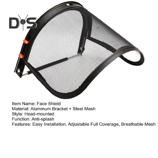 Защитный экран из стальной сетки, алюминиевая рама, регулируемый защитный экран с полным покрытием, защита от мусора и брызг, козырек для садоводства и газонокошения