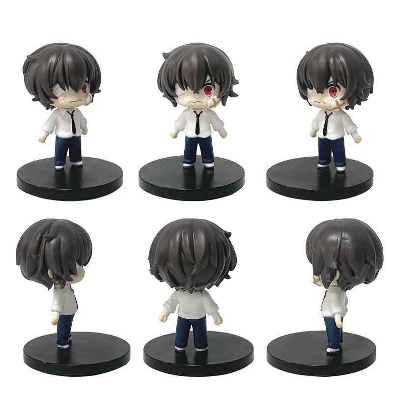 В наличии Японская Аниме Фигурка Дазая Осаму Bungo Stray Dogs Фигурки Действия ПВХ Модель Коллекция Периферийные Игрушки Подарки на День Рождения
