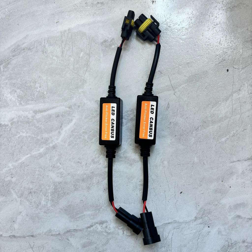 1~4 шт. H1/H4/H7/H11 9006 9007 Автомобильный светодиодный декодер 12 В Черный Адаптер-декодер LED Canbus против мерцания Помехозащита от мерцания