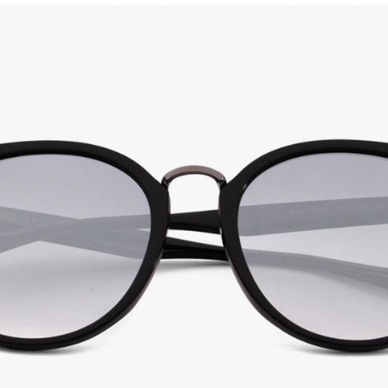 Puma Pu0158sk 001 Круглые комбинированные очки в роговой оправе, легкие, с азиатской посадкой, зеркальные солнцезащитные очки