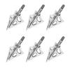 6Pcs 100Grain Archery Broadheads Fixed Blade Broadheads For Crossbow Recurve Bow